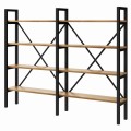 Nowoczesny regał na książki z 5 deskami dębowymi LOFT Nebraska+R