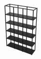 Nowoczesny regał LOFT TOKYO STEEL na książki 177x120x34 cm.