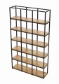 Seria TOKYO WOOD w stylu LOFT na książki 212x120x34 cm