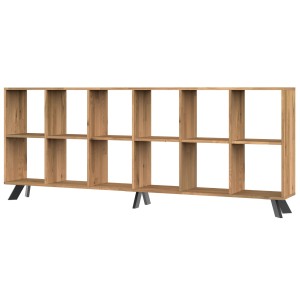 Regał dębowy LOFT TOLEDO BOX H2S6