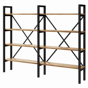 Regał MEDIUM+R na książki LOFT 130 x 160-200 x 30 cm D4