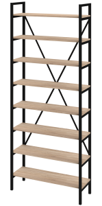 Regał MEDIUM-LAM na książki LOFT 245 x 60-100 x 30 cm D8