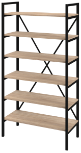 Regał MEDIUM-LAM na książki LOFT 190 x 60-100 x 40 cm D6