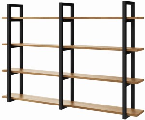 Półka wisząca na książki LOFT MEDIUM+R D4 60-160cm H:110