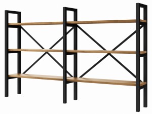 Regał MEDIUM+R na książki LOFT 100 x 160-200 x 40 cm D3