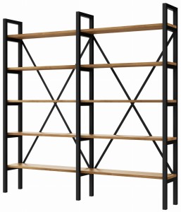 Regał MEDIUM+R na książki LOFT 160 x 160-200 x 40 cm D5