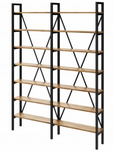 Regał MEDIUM+R na książki LOFT 220 x 160-200 x 40 cm D7