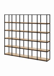 Regał WOOD BOX | 177x200 Nowoczesny Industrial LOFT