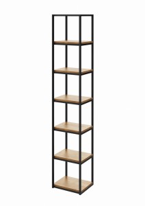 Regał WOOD BOX | 212x40 Nowoczesny Industrial LOFT