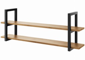 Półka wisząca na książki LOFT MEDIUM D2 60-160cm H:45