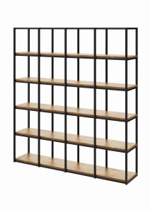 Regał WOOD BOX | 177x160 Nowoczesny Industrial LOFT