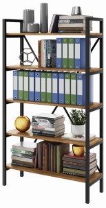 Regał biurowy MEDIUM Office na segregatory 175x60-160x30 cm Loft Industrial D5