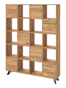 Regał dębowy LOFT TOLEDO BOX H5S4-D