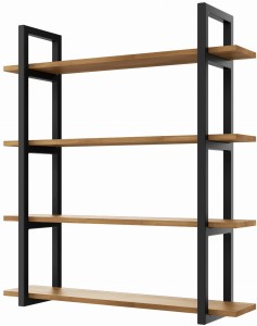 Półka wisząca na książki LOFT MEDIUM D4 60-160cm H:110