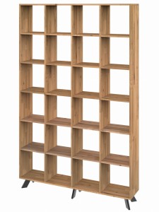Regał dębowy LOFT TOLEDO BOX H6S4