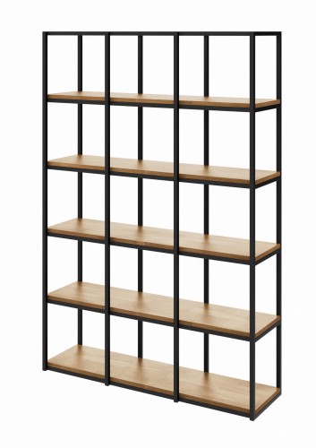 Pojemny regał loft na książki serii TOKYO WOOD