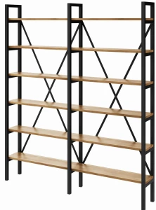 Regał MEDIUM+R na książki LOFT 190 x 160-200 x 30 cm D6