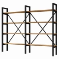Regał na książki z 5 deskami dębowymi LOFT Nebraska+R