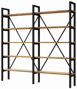 Regał MEDIUM+R na książki LOFT 160 x 160-200 x 40 cm D5