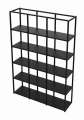Nowoczesny regał LOFT TOKYO STEEL na książki 177x120x34 cm.