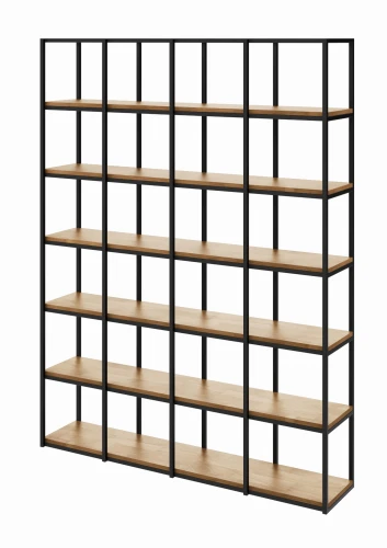 Nowoczesny regał w stylu LOFT serii TOKYO WOOD