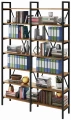 Minimalistyczne szerokie regały na książki i segregatory Nebraska OFFICE LOFT