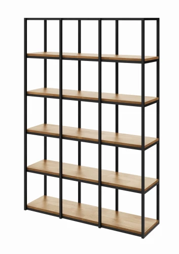 Pojemny regał loft na książki serii TOKYO WOOD